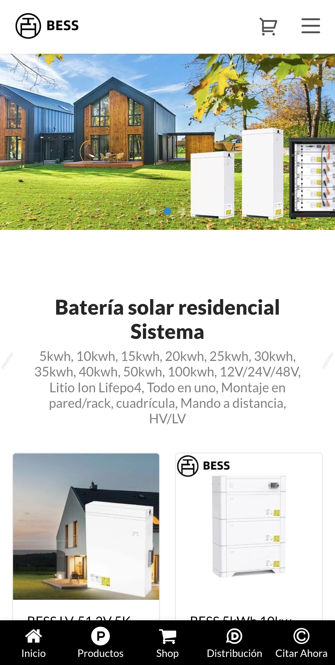 家用储能电池西班牙语小语种网站建设独立站运营引流营销推广案例